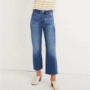 Madewell Slim Wide-leg crop Jeans Size 24